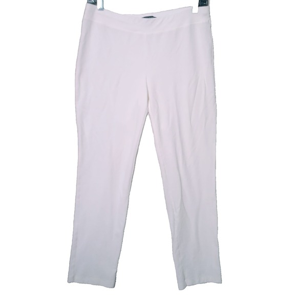 Eileen Fisher Pants - Eileen Fisher S/P Washable Stretch Crepe Slim Leg Ankle Pants White Skinny